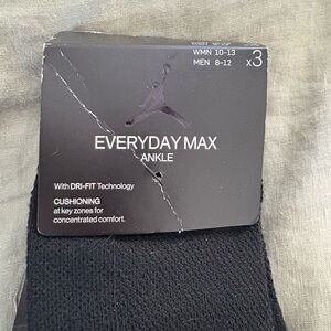 Jordan Everyday Max Ankle Socks - Black